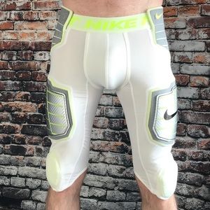 Nike Pro Combat White Football Compression Shorts